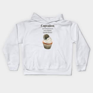 Cupcake are here to turn your frown upside down! Kids Hoodie